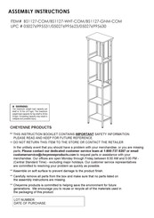 Cheyenne Products BS1127-WHT-COM Instrucciones De Montaje