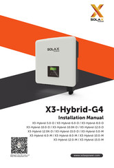 SolaX Power X3-Hybrid-8.0-D Manual Del Usuario