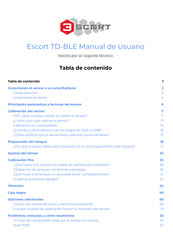 Escort TD-BLE Manual De Instrucciones