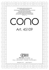 Gessi Cono 45109 Manual Del Usuario