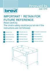 Brevi travel b 610 Instrucciones De Uso