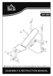 HOMCOM A91-054 Manual De Instrucciones Y Montaje