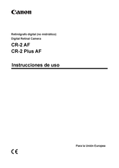 Canon CR-2 AF Instrucciones De Uso