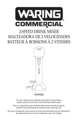 Waring Commercial WDM20 Manual Del Usuario