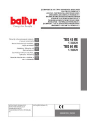 baltur 17230020 Manual De Instrucciones Para La Instalación, El Uso Y El Mantenimiento