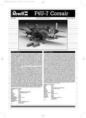 REVELL F4U-7 Corsair Manual De Instrucciones