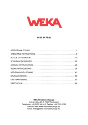 Weka SR 35 Manual De Instrucciones