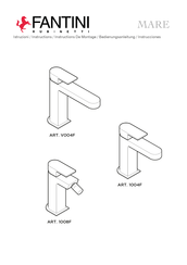 Fantini Rubinetti mare 1004F Instrucciones De Montaje