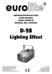 EuroLite D-28 Manual Del Usuario
