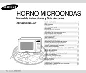 Samsung CE2944NT Manual De Instrucciones Y Guía De Cocina