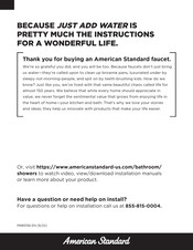 American Standard Aspirations Flash TU061740 Manual De Instrucciones