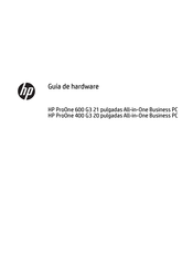 HP ProOne 600 G3 21 Guía De Hardware