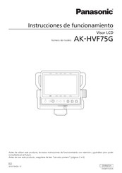 Panasonic AK-HVF75GJ Instrucciones De Funcionamiento