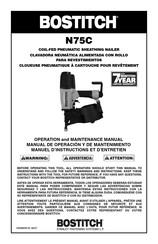 Bostitch N75C-1 Manual De Operación Y De Mantenimiento