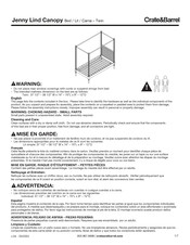 Crate&Barrel Jenny Lind Manual De Instrucciones