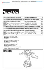 Makita HP001GM201 Manual De Instrucciones