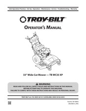 Troy-Bilt TB WC33 XP Manual Del Operador