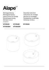 Alape WT.RS450H Instrucciones De Montaje