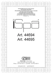 Gessi iSpa 44695 Instrucciones De Instalación