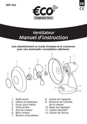 ECO Plus SDF-40J Manual De Instrucciones