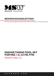 MSW Motor Technics MSW-ETT-VAG-110 Manual De Instrucciones