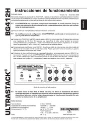 Behringer ULTRASTACK BG412H Instrucciones De Funcionamiento