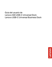 Lenovo 500 USB-C Universal Dock Guia Del Usuario