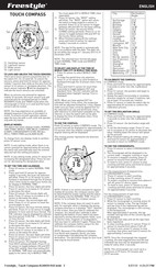 Freestyle TOUCH COMPASS AG8920 Manual De Instrucciones