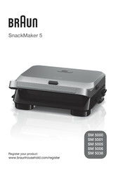 Braun SnackMaker 5 SM 5000 BK Instrucciones De Uso