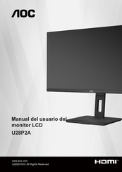 AOC U28P2A Manual Del Usuario