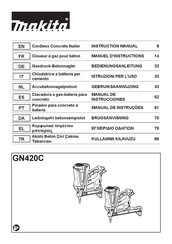 Makita GN420CLZK Manual De Instrucciones