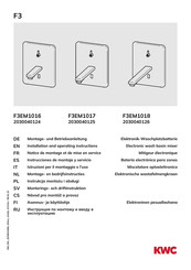KWC F3EM1017 Instrucciones De Montaje Y Servicio