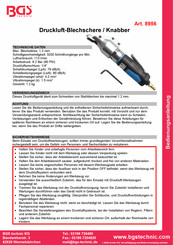 BGS technic 8956 Manual De Instrucciones