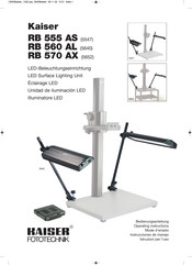 Kaiser Fototechnik 5547 Instrucciones De Manejo