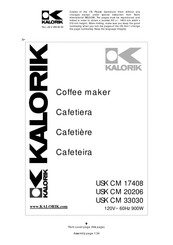 Kalorik USK CM 17408 Manual De Instrucciones