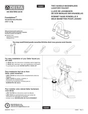 Delta Foundations 25911LF Serie Instrucciones De Instalación
