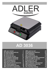 Adler europe AD 3036 Manual De Uso