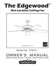 Fanimation The Edgewood TF910 Serie Manual Del Propietário