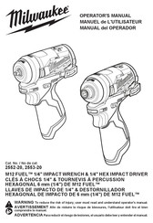 Milwaukee M12 FUEL 2553-20 Manual Del Operador