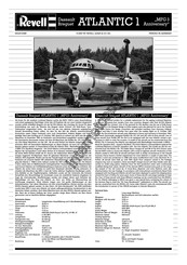 REVELL Dassault Breguet Atlantic 1 MFG 3 Anniversary Manual Del Usuario