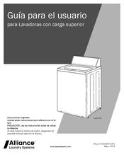 Alliance Laundry Systems TLW24C SVG1 Guía Para El Usuario