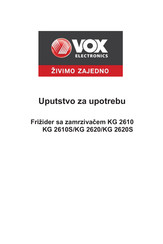 VOX electronics KG 2620 Manual De Uso