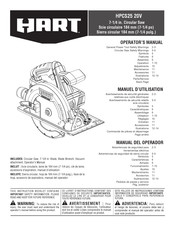 Hart HPCS25 20V Manual Del Operador