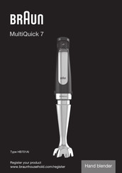 Braun MultiQuick 7 MQ7035X Folleto De Instrucciones