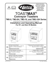 Hatco TOASTMAX TM3-5 Serie Manual De Instalación Y Funcionamiento