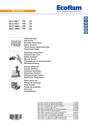Ecoflam BLU 700.1 PR Manual De Uso