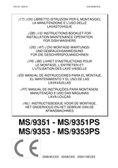 Lotus MS/9351PS Manual De Instrucciones Para El Montaje, El Mantenimiento Y El Uso