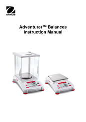 OHAUS Adventurer AX2201 Manual De Instrucciones