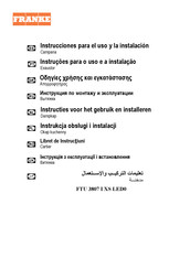 Franke FTU 3807 I XS LED0 Instrucciones Para El Uso Y La Instalacion