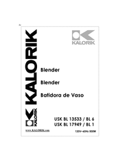 Kalorik USK BL 13533 Manual Del Usuario